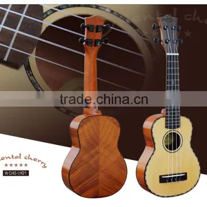 Soprano Solid Spruce & Okoume Plywood Rosewood Fingerboard Mahogany Neck Ukulele thumbnail-1