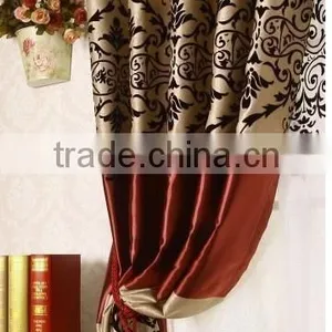 2015 Hot Sale Flocking Designed Window; Made up Curatin in Hotel or Home thumbnail-4