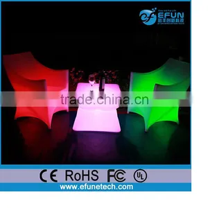 Plastic Rgb Color Change Illuminated Long Cocktail Table,party/wedding/salon Led Outdoor Table thumbnail-1