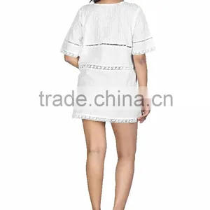 Cotton Girl Dress of Plits and Lace thumbnail-4