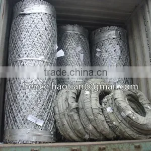 High Security Metal Fence Design for Military and Prison Boundary Razor Wire Mesh Fence thumbnail-2