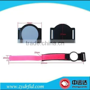 High Quality HF RFID Woven Wristband Printing Festival RFID Fabric Bracelet thumbnail-6