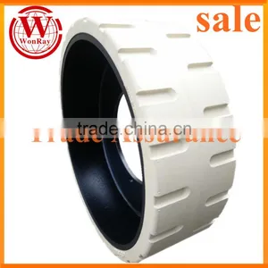 Self-propelled Vertical Lifts Rubber Wheel 305x100 For Dingli AMWP9.5-1100 thumbnail-1