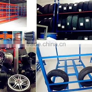 Warehouse Folding Portable Steel Storage Stacking Tire Rack thumbnail-1