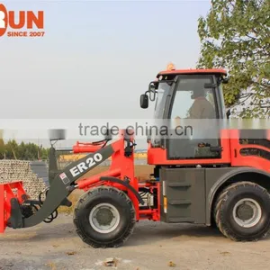 2.0 Ton Qingdao Everun Farm Machinery Small Snow Shovel Loader With Tyre Chain thumbnail-3