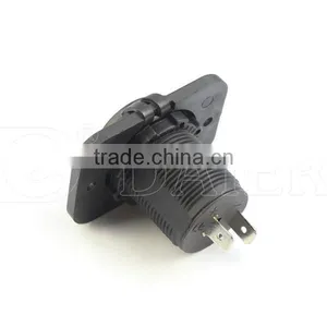 Fixed Panel 12V Wateroroof Power Socket, Power Outlet Socket For Car/ thumbnail-4