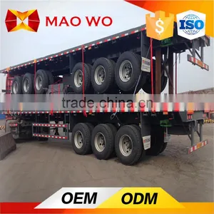 3 Axle Platform Trailer for 20ft and 40ft Container Transport thumbnail-1