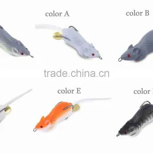 1pc 6 Colors Soft Mice Lure Fishing Tackle Bait Artificial Bait Mice Lure Fishing Bait For Ocean Fishing thumbnail-6