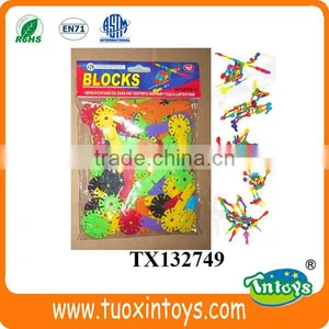 Plastic Snowflake DIY Building Blocks Toys New Creative Puzzle Toys for Kids thumbnail-5