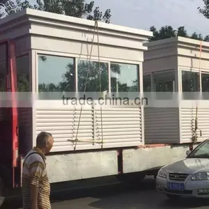 High Quality Security Guard Booth/ Sentry Box/ Shop Kiosk for Sale thumbnail-6