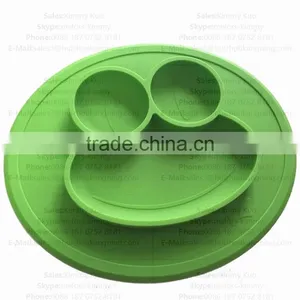 Wholesale Custom Non-Stick Silicone Plate for Kids Tableware Silicone Kid Placemat thumbnail-4