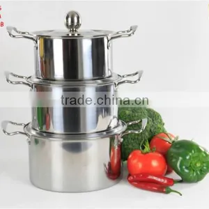 Stainless Steel Sacue Pot 3pcs Set thumbnail-1