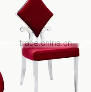 Diamond Stainless Steel Dining Chair thumbnail-1