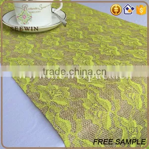 Awards Banquet Table Runner Polyester Jute Fabric thumbnail-2