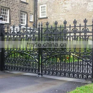 Antique Decorative Garden Cast Iron Gate Design thumbnail-1