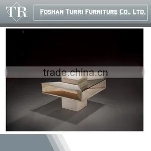 Luxury Glass Travertine Coffee Table,Living Room Furniture Design Tea Table thumbnail-5