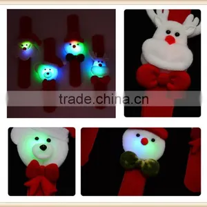 Xmas Luminous Slap Circle Bangle Bracelet Christmas Ornament Party Decoration thumbnail-3
