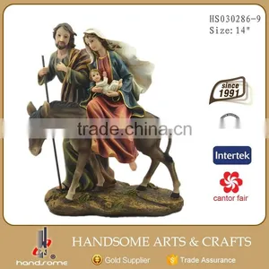7.5 Inch Resin Home Decor Religious Items Hand Holy Family Statues thumbnail-3