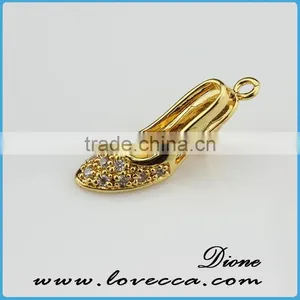 2015 Latest Charm Design Mode of S Alphabet Wholesale Gold Plated Pendant Necklace in Mirco-pave Setting thumbnail-5