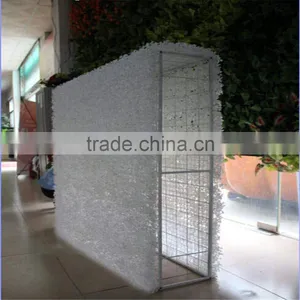 2017 Hot Sale Artificial Plastic White Grass Wall and Hedge Fence thumbnail-4