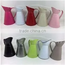 Wholesale Good Quality Round Decorative Metal Flower Jug thumbnail-1