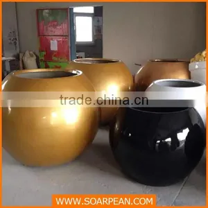 Outdoor Decorative Fiberglass Large Size Flower Pot thumbnail-2