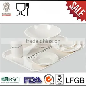 Wholesale Hotel Use White Color Melamine Dinner Set,melamine Tableware thumbnail-1