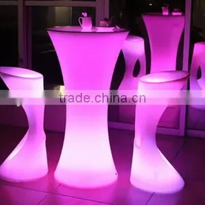 Chargeable Remote Control Party Supplies Festive Decorative Cocktail Table Cordless Led Lighted Illuminated Tables For Events thumbnail-1