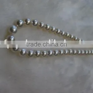 Best Quality Genuine 13-14mm Silver South Sea Pearl Strands thumbnail-2