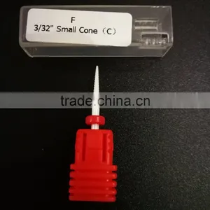Fine Small Cone Shape Nail Art Ceramic Electric Drill Bits thumbnail-1