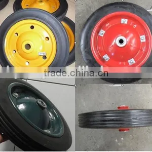 Size 13x3 Solid Wheel With Metal Rim 13x3/14x4 Size thumbnail-5