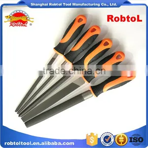 8" 5 Pcs Steel File Rasp Set Bastard Cut Flat Half Round Curved Square Triangle Semicircle thumbnail-4