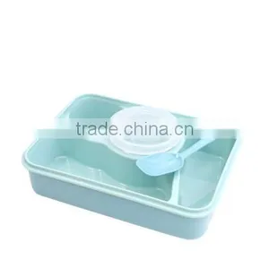 Best Selling High Quality Lovely Pupil Separated Plastic Microwave Oven Kids Lunch Box thumbnail-3
