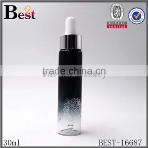 Selling Cosmetic 30ml Perfume Bottle Black Gradient Color Perfume Bottle 30ml Perfume Dropper Glass Bottle 30ml thumbnail-1