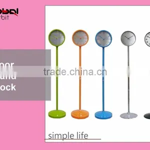 Office Furniture Modern Digital Standing Clock, Metal Vintage Floor Clock thumbnail-4