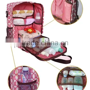 2016 Fashion Multi-function Mommy Backpack Storage Bag thumbnail-3