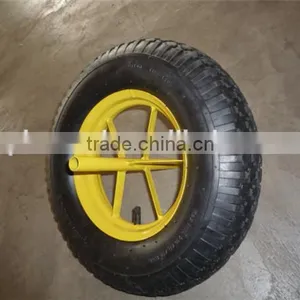 For Wheelbarrow Hot Sale 3.50-8 Pneumatic Rubber Wheel thumbnail-1
