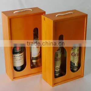 Newest Brown Varnish Wooden Wine Box thumbnail-1