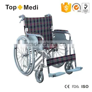 Topmedi Self-locking Brake Manual Aluminum Wheelchairs thumbnail-1