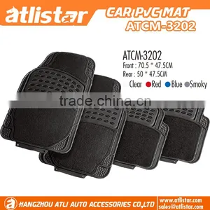 Universal 4pcs Full Set Floor Pvc Car Mat thumbnail-1