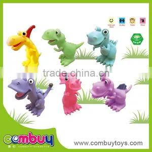 Hot Sale 7 Inch Cartoon Dinosaur Small Rubber Animal Toys thumbnail-1