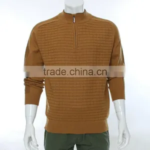 Men Pullover Sweater With 1/4 Zipper ,blue Long Sleeve Wool Sweater Pullover,merino Wool Sweater thumbnail-2