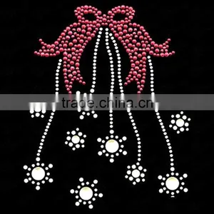 Korean Hot Fix Rhinestone Transfer Motifs Rhinestone Bow Ties thumbnail-1