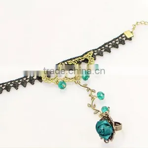 Hot Sale South Korean Jewelry Antique Lace Diamond Jewelry Sets Wholesale thumbnail-4
