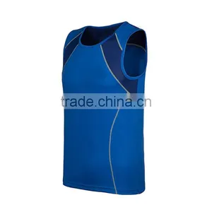 Wholesale Breathable Dry Fit Loose Fit Running Singlets thumbnail-3