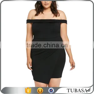2017 3xl Plus Size off Shoulder Dresses Women Dress thumbnail-1