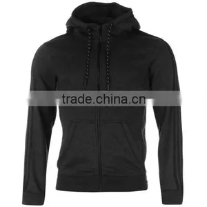 Men Zipper up Plain Hoodies Wihout Hood thumbnail-1