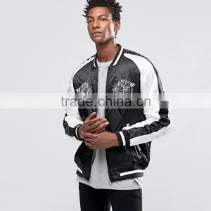 2017 Factory Directly Sale Customized Brand Colors Sizes Material Print Lion Baseball Collar Winter Man Men Jacket thumbnail-1