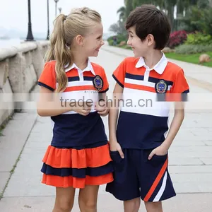 Professional School Supplies Bulk Customized Colors Fashion Kids Sport Wear for Kindergarten Primary School Uniform thumbnail-1