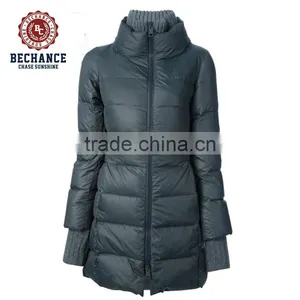 LZ271 Wholesale Supply Type OEM Service High Collar Elegant Fashion Lady Long Winter Parkas thumbnail-2